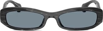 Alain Mikli rectangle-frame sunglasses - Black