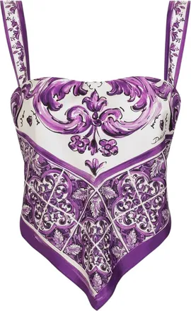 Dolce & Gabbana Top In Seta-Donna