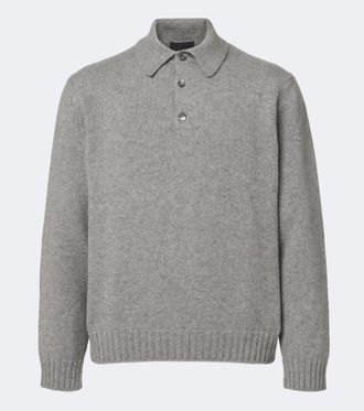 Saman Amel Sander cashmere polo sweater