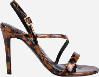 Rag & Co. Womens Skyfall Ankle Strap Sandals In Leopard