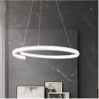 Trade Shop Trade Shop Traesio - Trade Shop - Telea Led Modern To Semicerchio 100w To Sospension Luce 4000k 70cm Bianco 33436