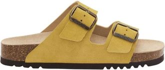 Scholl Josephine Slider - Dames - Sandalen - Geel - 36 EU - Leer - Schoenen