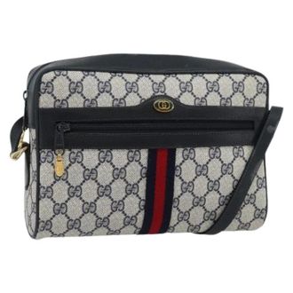 Gucci Pre-owned Cross Body Bags, female, Blue, Size: ONE SIZE Pre-owned Vintage Shoulder Bag