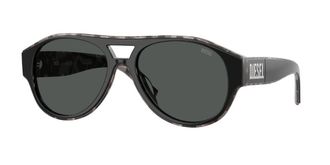 Diesel DL2023U 206887 Mens Sunglasses Black Size 54