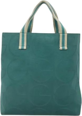 Gucci Pre-owned Tote Bags, female, Blue, Size: ONE SIZE Pre-owned Vintage Tote Bag