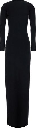 Elisabetta Franchi Womens Dress Long Knitted Black