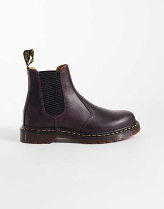 Dr. Martens 2976 - Stivaletti Chelsea unisex rosso ciliegia Crazy Horse