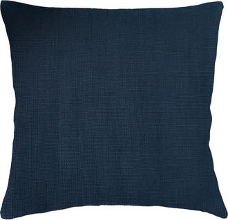 Anaya with Love So Soft Linen Euro Pillow with Down Alternative Insert in Navy Blue at Nordstrom, Size 26X26