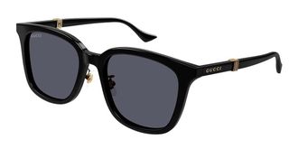 Gucci GG1498SK Asian Fit 001 Mens Sunglasses Black Size 54