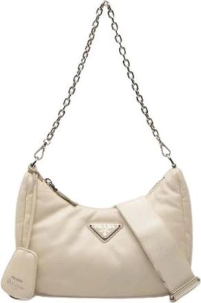 Prada Pre-owned Mini Bags, female, Beige, Size: ONE SIZE Pre-owned Mini Satchel