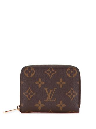 Louis Vuitton 2021-2025 Monogram Zippy Purse coin pouch - women - Fabric - One Size - Brown