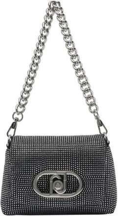 Liu Jo Kleine Schoudertas met Logo - Dames - Schoudertassen - Zwart - ONE Size - Tassen