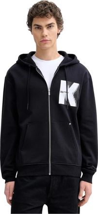 Karl Lagerfeld KLJ Zip-Up Hoodie - Heren - Vesten met rits - Zwart - XL - Katoen - Hoodies & sweatvesten