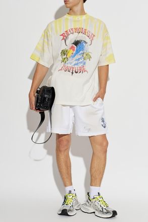 Balenciaga T-shirt With Logo, Mens, White