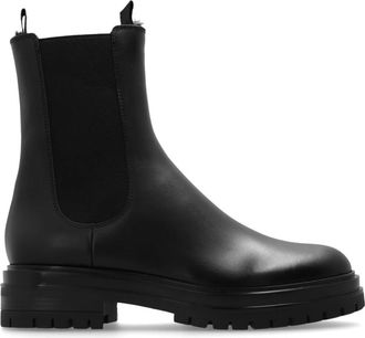 Gianvito Rossi Enkellaarzen Chester - Dames - Chelseaboots - Zwart - 36 EU - Leer - Schoenen