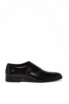 Emporio Armani Brushed Monkstrap - Black