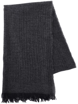 Corneliani mélange-effect scarf - Grey