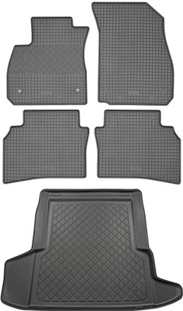 OEM Opel Insignia B Grand Sport Sed&aacute;n (4 Puertas) Desde 06.2017 Set - Alfombrillas De Goma Para Coche + Alfombrilla Para Maletero