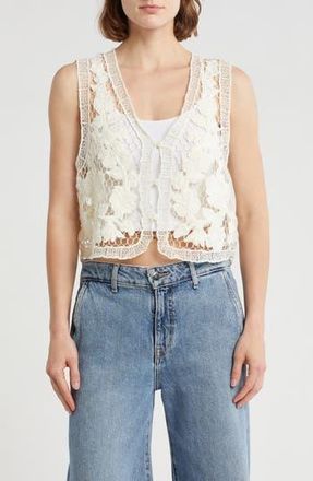 Rag & Bone Coralie Crochet Vest in Ivory at Nordstrom Rack, Size Xx-Small