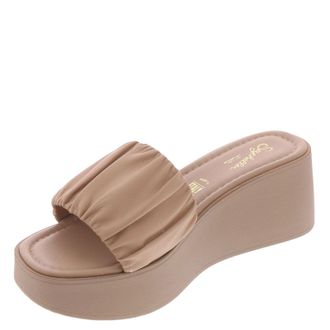 Seychelles Womens Seychelles Coney Island Sandals Vachetta Leather Wedge Heel HTAT197