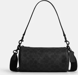 Coach Andre Barrel Bag 24 In Signature Canvas