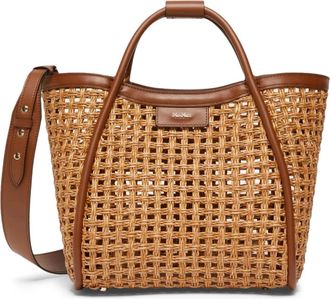 Max Mara Tote Bags, female, Beige, Size: ONE SIZE Small Marine Bag