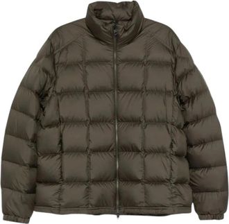 Moncler Eglise Short Down Jacket - Heren - Gewatteerde jassen - Groen - 2XL - Leer - Jassen