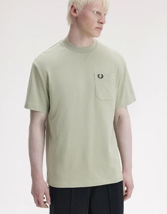 Fred Perry Mens Fred Perry Pocket Detail T-Shirt - Green - Size: 38
