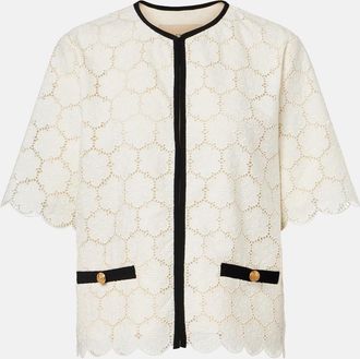 Valentino Embroidered cotton jacket