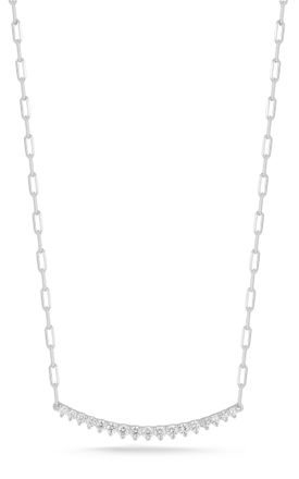 Glaze Jewelry Sterling Silver Wide Bar Necklace