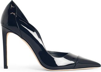 Jimmy Choo London Brigitte 100 schwarze Lack-Lear-Pumps