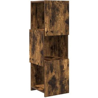 vidaXL Armario De Esquina Roble Ahumado 30,5x30x95cm Vidaxl