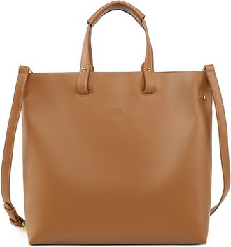 Generic Leather Bag Ladies Handbags Big Women Large Female Office Hand Shoulder Bags For Tote(Maroon)