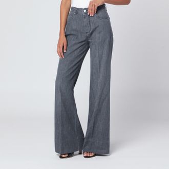 Bottega Veneta Black faded palazzo jeans