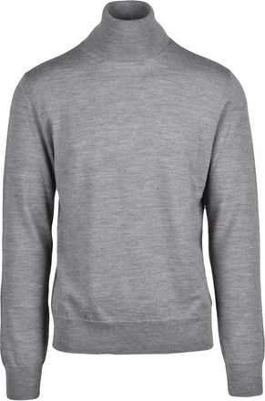 Maison Margiela Grey Minimalist Virgin Wool-Blend Sweater