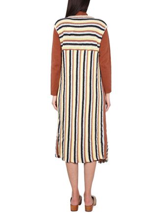 Alysi Striped Cotton Blend Vest - Multicolor