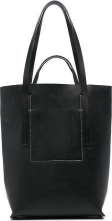 Rick Owens medium Shopper leather tote bag - men - Calf Leather - OS - Black