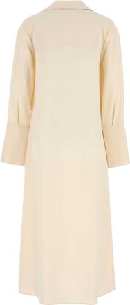 Max Mara Bianco Avorio Exterior: Silk Elastane Abiti Dress