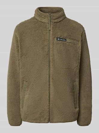 Columbia Fleecejacke aus Teddyfell in Oliv, Gr&ouml;&szlig;e S