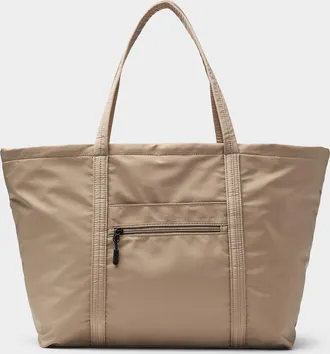 Simons Womens Luxury fabric weekender bag