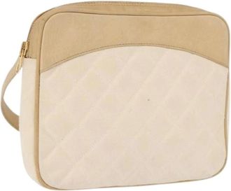 Chanel Pre-owned Cross Body Bags, female, Beige, Size: ONE SIZE Pre-owned Cross Body Bag