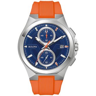 Bulova Mens Maquina Blue Dial Watch