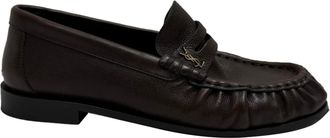 Saint Laurent Saint Laurent Le Loafer Penny Loafers in bruin leer