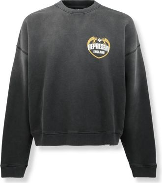 Represent Angel Border Sweatshirt - Heren - Sweatshirts - Zwart - L - Katoen - Hoodies & sweatvesten