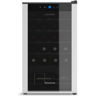 Taurus Chanson 24 Nevera De Vino Termoel&eacute;ctrico Independiente Negro, Plata 24 Botella(s)