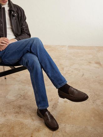 Brunello Cucinelli Leather Loafers