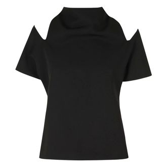 Federica Tosi Dames, Blouses & Shirts, Zwart, Maat: M