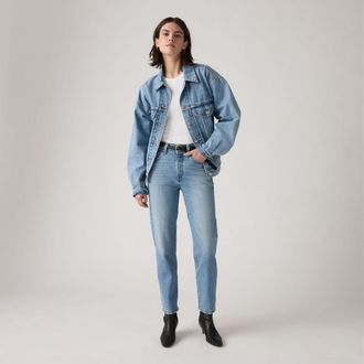 Levi's 501 Crop Jeans - Womens - 23X26 - Medium Wash / Where To Now Ndx