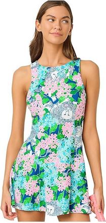 Lilly Pulitzer Westley Active Dress Upf Womens Dress Starlight Navy Lydia The Lion : XXS, Polyester/Spandex
