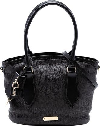 Burberry Pre-owned Burberry Grainy Calfskin Satchel Ladies 6HQHA0RZK1PRJFWF